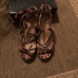 Leopard Wedges Sz 13w